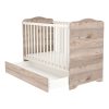 Timba 60x120 zárt végű kiságy ágyneműtartóval krém-fűz