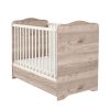 Timba 60x120 zárt végű kiságy ágyneműtartóval krém-fűz