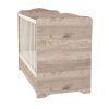 Timba 60x120 zárt végű kiságy ágyneműtartóval krém-fűz