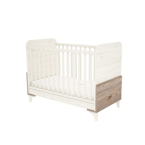 Timba 60x120 zárt végű kiságy krém-fűz