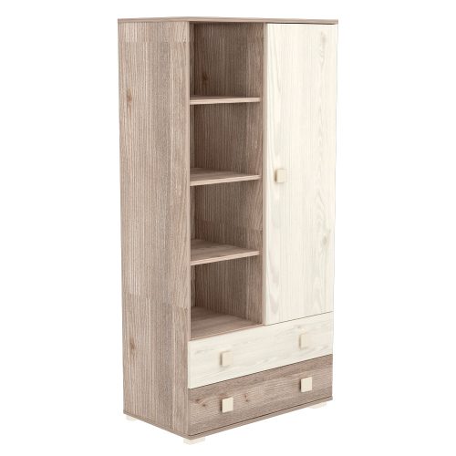 Timba Viki krém-fűz szekrény – Stílusos és sokoldalú tárolás a babaszobában