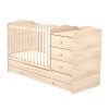 Timba 60x120 3 fiókos kombinált kiságy borostyán