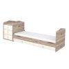 Timba 60x120 3 fiókos kombinált kiságy krém-fűz