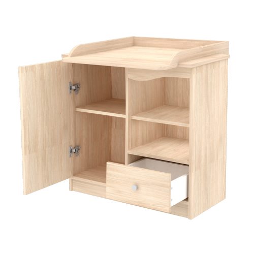 Timba 90 borostyán pelenkázó szekrény eltolható feltéttel – Rugalmas és praktikus megoldás babaszobába