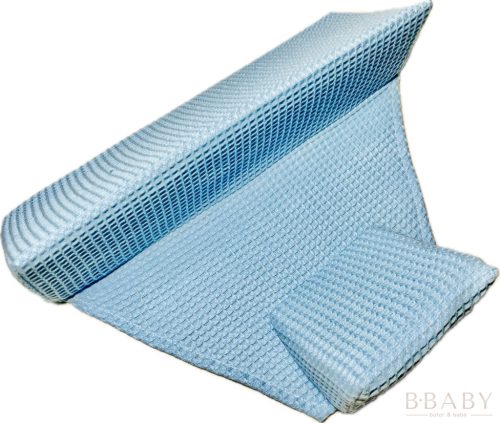 Bölcsőpárna waffle kék