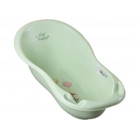 Zöld színű Tega Baby babakád erdei állatok mintával – 102 cm, ergonomikus piskótaformában