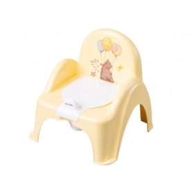 Sárga Tega Baby trónbili – ergonomikus háttámlás kialakítás, kivehető betéttel, antiallergén anyagból