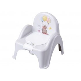 Szürke Tega Baby trónbili – ergonomikus háttámlával, kivehető betéttel és selymes, antiallergén felülettel