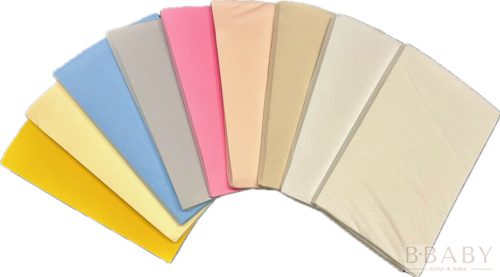 Rózsaszín gumis pamut baba lepedő 60x120 és 70x140 cm kiságyhoz – univerzális méret