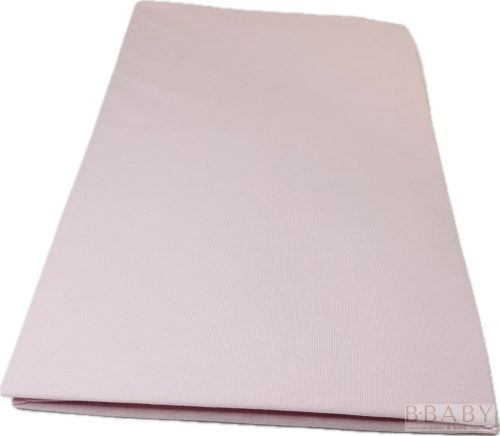 Rózsaszín gumis pamut baba lepedő 60x120 és 70x140 cm kiságyhoz – univerzális méret