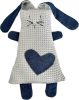 Avery Grey rácsvédő ajándékkal  200x30 cm – szürke waffle és farmer, OEKO-TEX