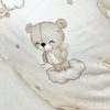 Babaágynemű szett 2 részes bébi állatok bézs