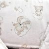 Babaágynemű szett  3 részes szivárványos maci pink