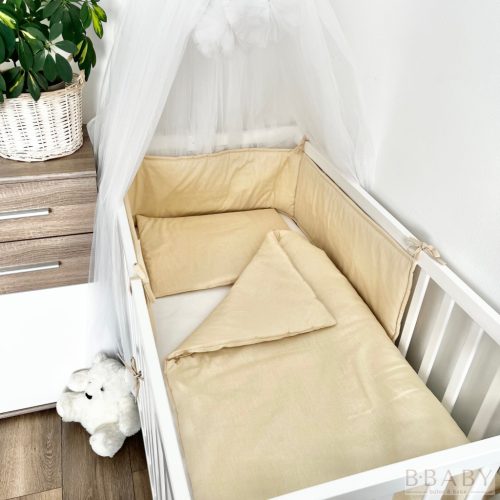 Babaágynemű szett  3 részes bézs Bella