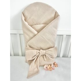 kókuszpólya bézs muszlin – 100% pamut, 75x75 cm, kókuszbetéttel