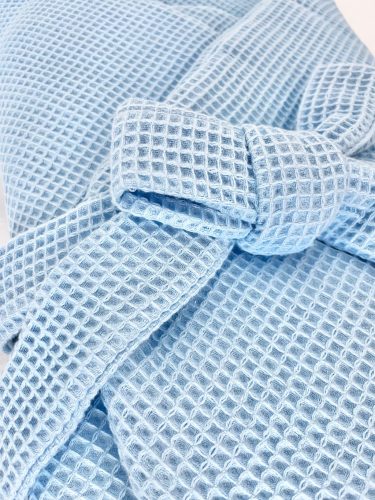 Babakék waffle kókuszpólya 75x75 cm – kivehető kókuszbetéttel és tépőzáras zárással, újszülött babáknak