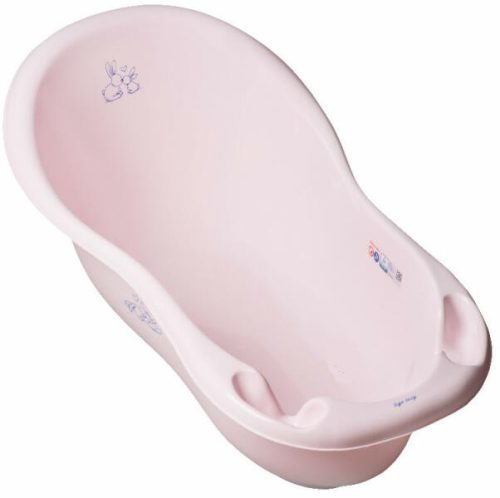 Leeresztős Tega Baby babakád halvány rózsaszínben – ergonomikus piskótaforma
