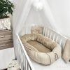 SzunDió 3 részes babafészek szett – természetes földszínek, megnyugtató puhaság