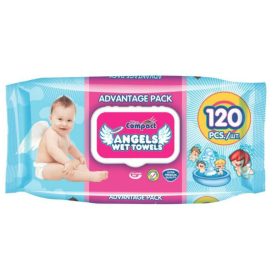 Ultra Compact baba törlőkendő angyalkás mintával – kíméletes tisztítás