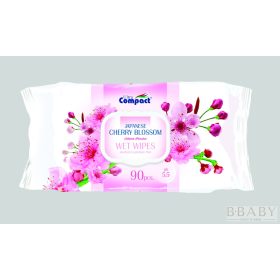 Ultra Compact Japan Cherry nedves törlőkendő – 90 darabos kiszerelés cseresznyevirág illattal