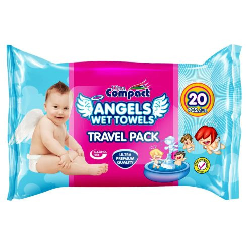 Lizi Ultra Compact Angels nedves baba törlőkendő 20