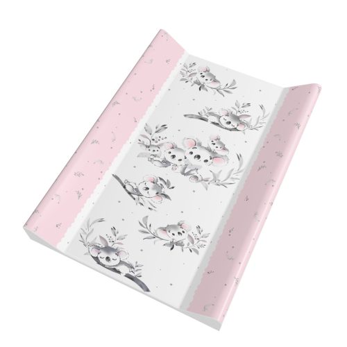 Pelenkázólap merev peremes koala pink 70x50