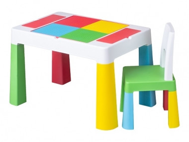 Tega Baby Multifun gyerek asztal-szék készlet – vidám színű, tárolós, dupla funkciós asztallappal
