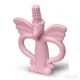 mimijo szilikon sárkány rágóka és fogkefe pink