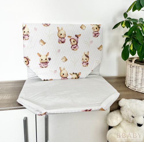 Sweet Bunny óvodai derékalj – Vintage nyuszik ölelésében 130 x 56