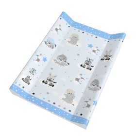 Afrikai Álom pelenkázólap – kék alapon afrikai állatokkal, puha peremes, 70×50 cm