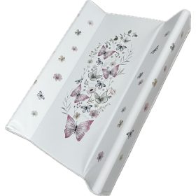 Butterfly puha peremes pelenkázólap 70×50 cm pillangókkal és virágmintával
