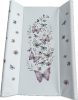 Butterfly puha peremes pelenkázólap 70×50 cm pillangókkal és virágmintával