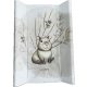 Capybara puha peremes pelenkázólap 70×50 cm mosolygós kapibarával és bézs árnyalatokkal