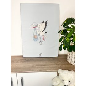 sík pelenkázólap kék gólya mintával