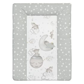Puha Softy pelenkázólap Bébi Elefánt Szürke mintával – 70x50 cm