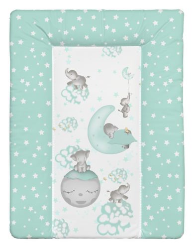 BBABY PELENKÁZÓLAP PUHA PUFI BÉBI ELEFÁNT ZÖLD 70x50