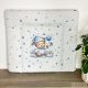Pelenkázólap puha pufi óriás felhős maci kék 75X85