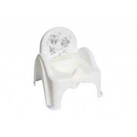 Fehér trónbili Tega Baby bagoly mintával – kényelmes, ergonomikus háttámlával, biztonságos kialakítással kisgyermekeknek