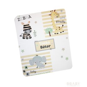 kompakt vízhatlan pelenkázólap kisbabáknak – szafari design