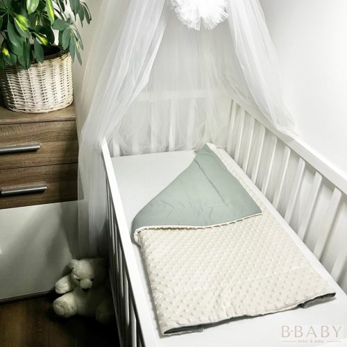 Puha babatakaró Joey oliva bézs minky