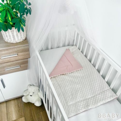 Puha babatakaró Rachel púder bézs minky
