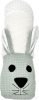 Little Bunny szundi hengerpárna – nyuszi figura, menta waffle pamutból, babáknak készült, mosható kivitel