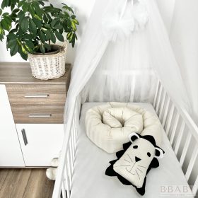   Leo – Oroszlán szundi hengerpárna 200x20 cm | Pamut huzat, antiallergén töltet, babáknak és kismamáknak