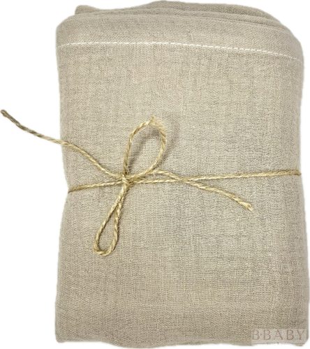Latte színű muszlin pelenka 65×65 cm – 100% pamut duplagéz, puha babatextil