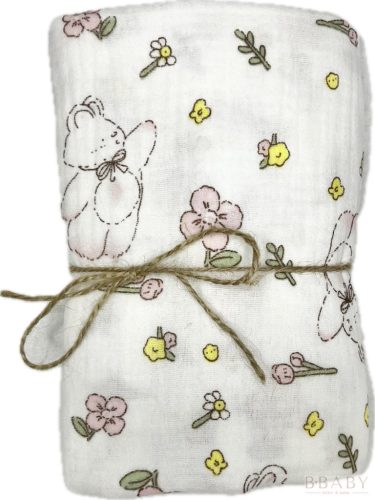 Masnis macis muszlin pelenka – 65×65 cm, 100% pamut duplagéz babatextil