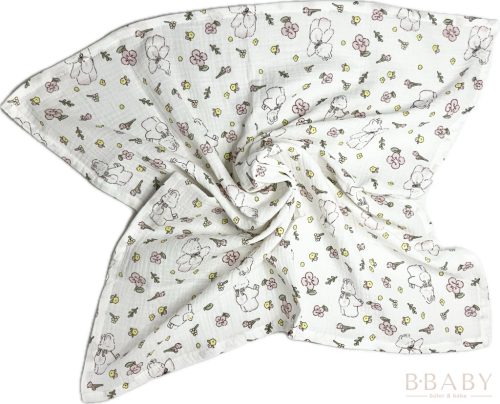 Masnis macis muszlin pelenka – 65×65 cm, 100% pamut duplagéz babatextil