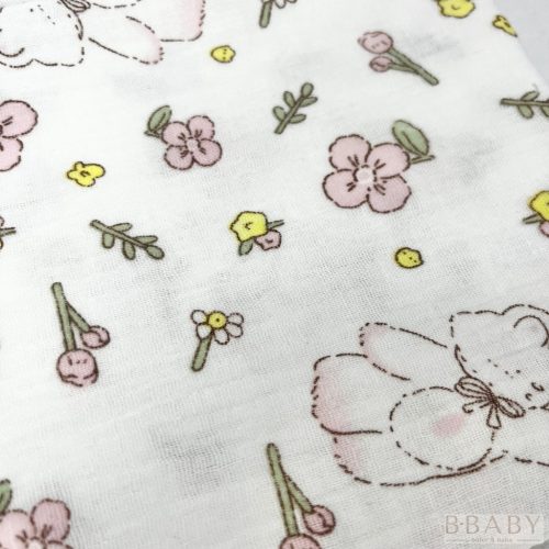 Masnis macis muszlin pelenka – 65×65 cm, 100% pamut duplagéz babatextil