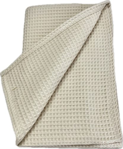 Bézs waffle babatakaró 70x90 cm – légáteresztő pamut takaró babáknak