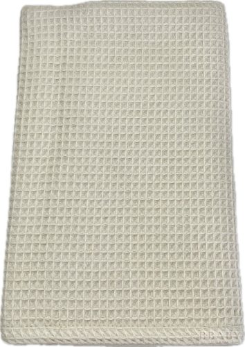 Bézs waffle babatakaró 70x90 cm – légáteresztő pamut takaró babáknak