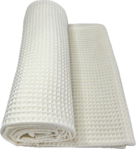 Vanília waffle babatakaró 70x90 cm – légáteresztő pamut takaró babáknak